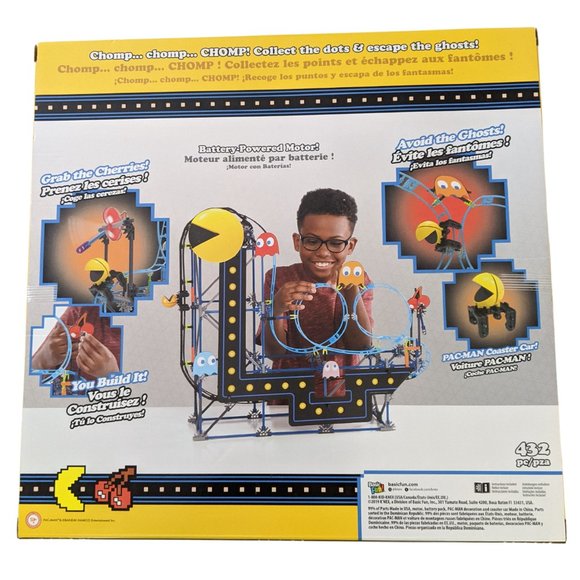 K'NEX PAC-MAN Roller Coaster Building Set - Picture 3 of 4